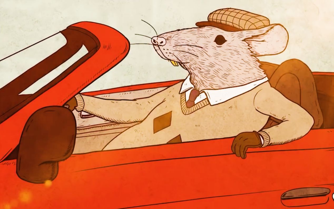 【人不如鼠系列】老鼠凭借自己努力，成功开上跑车，走上“鼠”生巅峰！